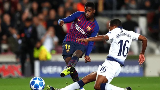 Barcelona vs Tottenham: revive el golazo de Dembélé que puso de pie al Camp Nou [VIDEO]