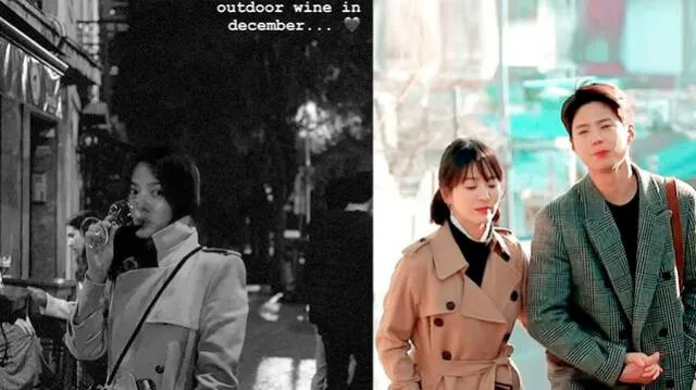 Song Hye Kyo fue fotografiada en Portugal usando la misma chaqueta que lució en el Kdrama "Encounter", junto a Park Bo Gum.