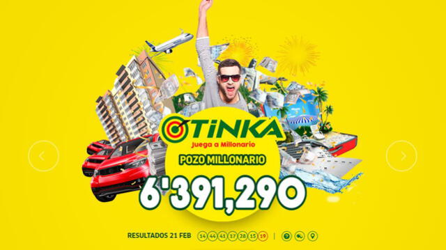 Pozo millonario la Tinka. Foto: Intralot