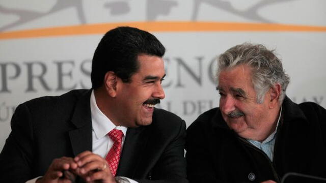 Nicolás Maduro y José 'Pepe' Mujica. Foto: Difusión.