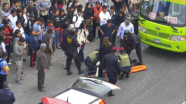 Universitaria es atropellada por minibús en Tacna [FOTOS y VIDEO]