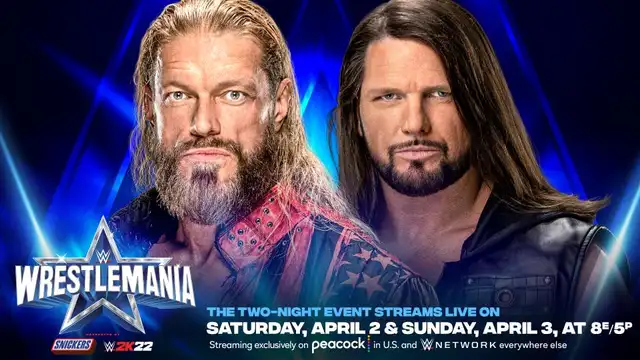 Edge enfrentará a AJ Styles en WWE WrestleMania 38 Edge enfrentará a AJ Styles en WWE WrestleMania 38