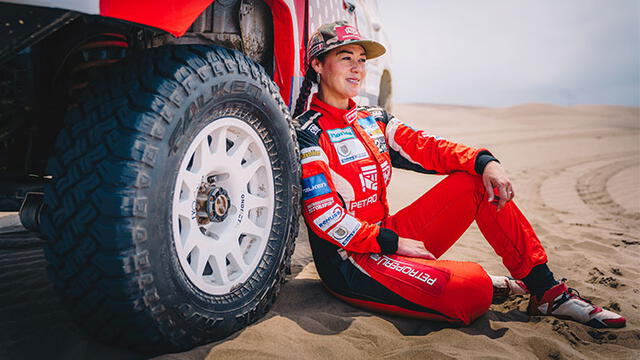 Fernanda Kanno es la única mujer de América que correrá el Dakar 2020. Foto: Cortesía / De 0 al Dakar