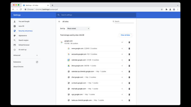 Nuevos controles de almacenamiento simplificados