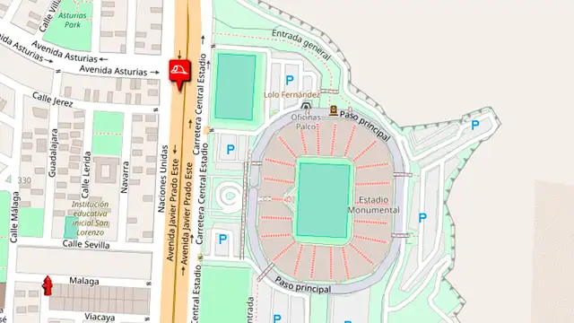 Ate: Reportan incendio frente a Estadio Monumental [VIDEO]