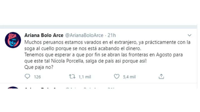 La youtuber, quien está varada en México, se indignó porque el chico reality llegó 'privilegiado’ al país azteca. Foto: captura Twitter