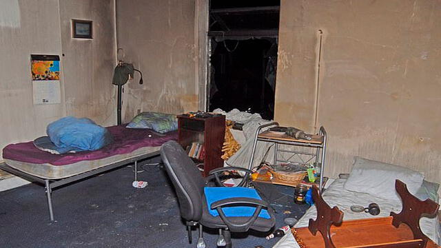 La pandilla obligaba a los esclavos polacos a dormir hacinados en pequeñas habitaciones. Foto: PA.