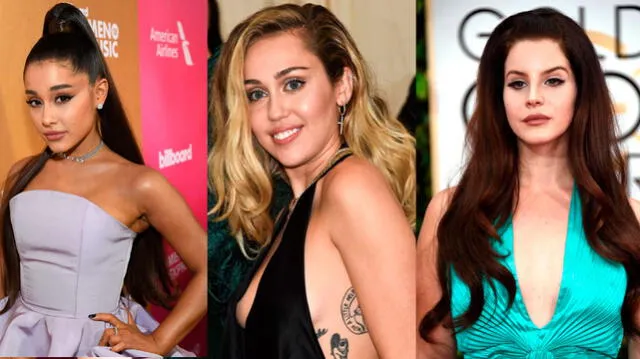 Ariana Grande, Miley Cyrus y Lana del Rey