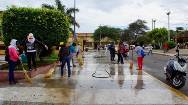 Servicio de limpieza de parques y jardines de Talara