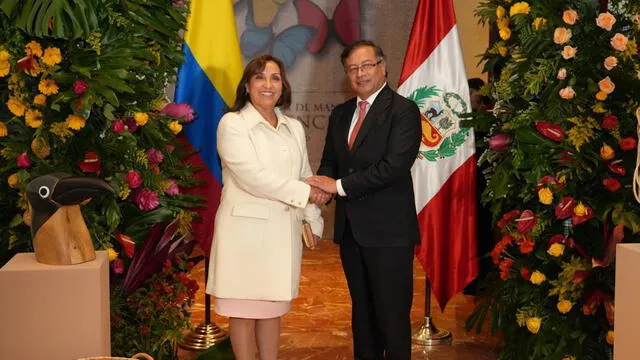 Dina Boluarte y Gustavo Petro sostuvieron reunión en Colombia