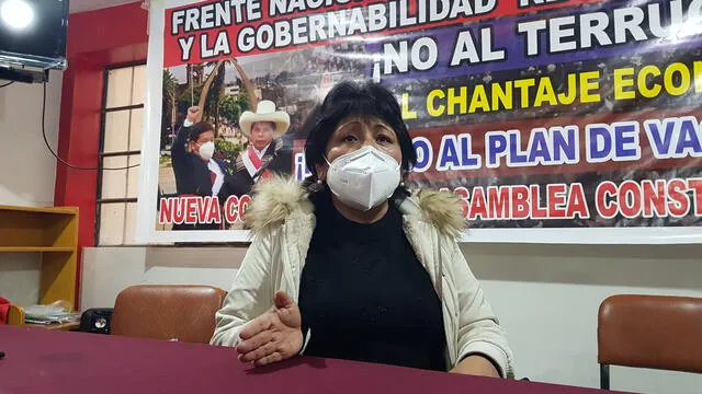 Tacna. Dirigenta Mery Coila se pronuncia sobre deceso de Abimael Guzmán. Foto: La República