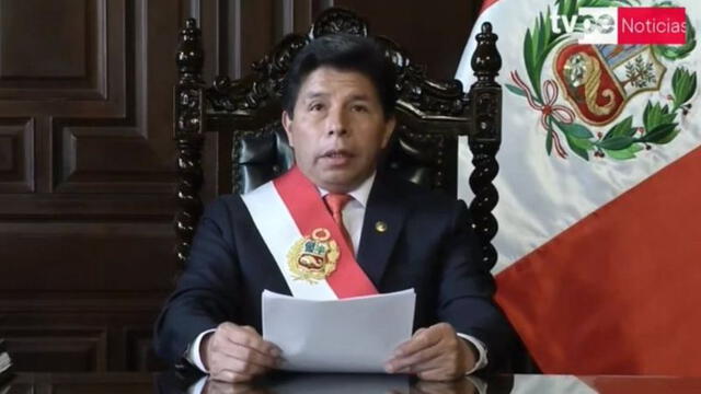 El pasado 7 de diciembre Pedro Castillo anunció el cierre del Congreso. Ese mismo día fue destituido por intentar un golpe de estado. Foto: captura Tv Perú