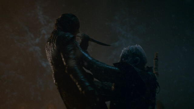 Arya Stark mató al rey de la noche. Foto: HBO