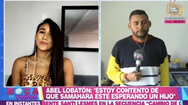 Samahara Lobatón Albel Lobatón fue el primero en saber sobre el embarazo de su hija. Foto: Captura América TV.