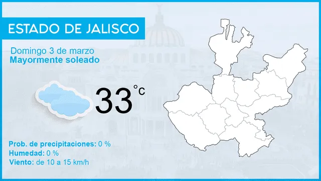 Clima en México para hoy domingo 3 de marzo, según el pronóstico del tiempo Clima en México para hoy domingo 3 de marzo, según el pronóstico del tiempo