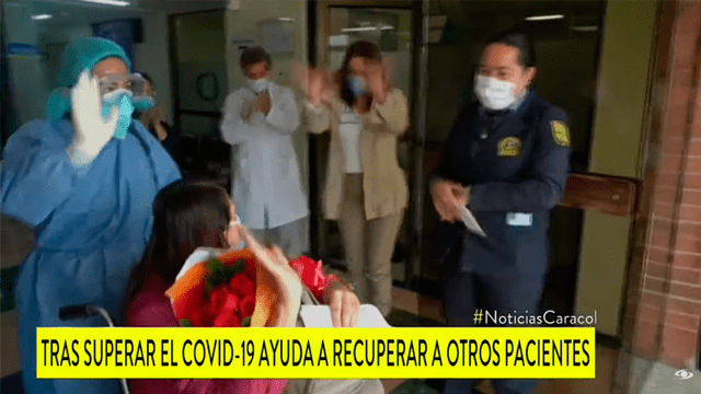 Enfermera colombiana venció el coronavirus y volvió a trabajar con sus pacientes [VIDEO]