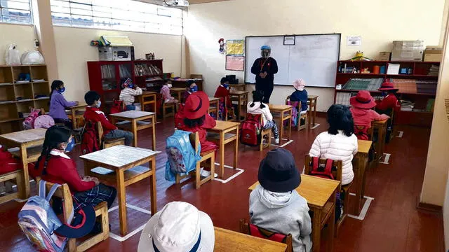 deficiencias. Algunos colegios de Cusco todavía tienen problemas para adecuarse al inicio presencial del año escolar.