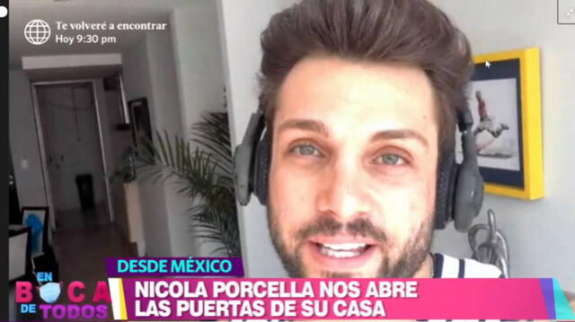 Nicola Porcella muestra su departamento en México en el programa En boca de todos.