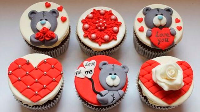 San Valentín: 10 diseños para decorar cupcakes el 14 de febrero 