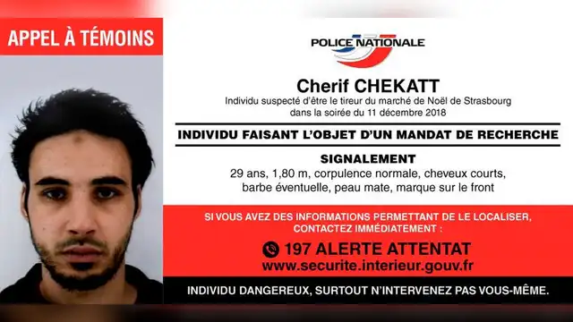 Francia: revelan identidad de sujeto que habría originado tiroteo en Estrasburgo