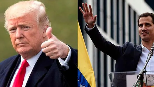 Trump y Guaidó- Foto: Difusión