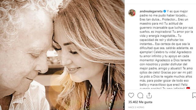 Andrea Legarreta y su padre Andrea Legarreta y su padre