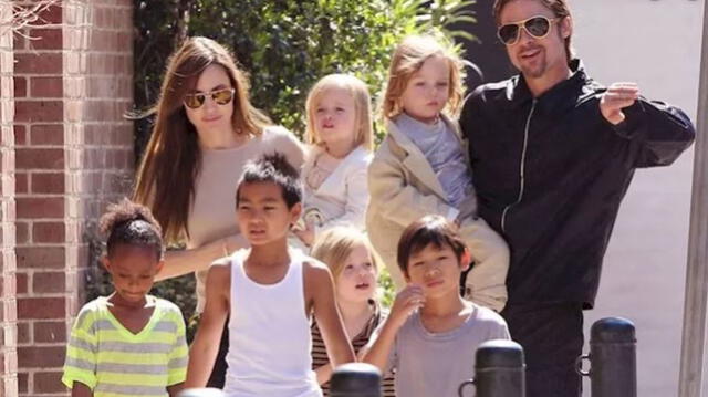Brad Pitt y sus seis hijos