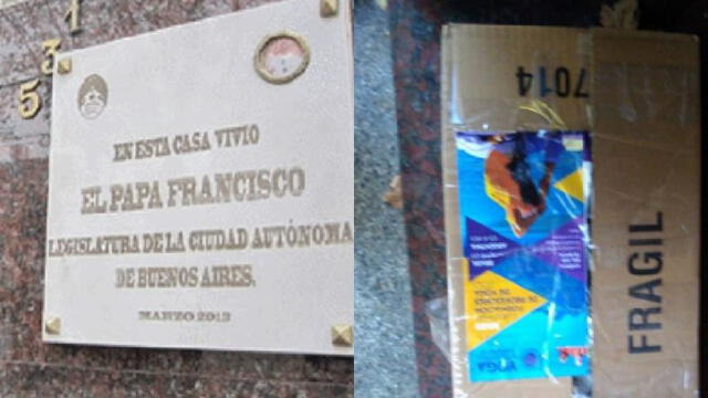 Hallaron una falsa bomba en exdomicilio del papa. Foto: Clarín.
