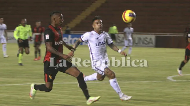 La primera parte del encuentro terminó  Melgar 0 - Carlos A. Mannucci 0. Foto: Zintia Fernández/LR