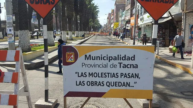 Tacna: Cierran avenida Bolognesi para mejorar el tránsito peatonal de discapacitados [FOTOS]