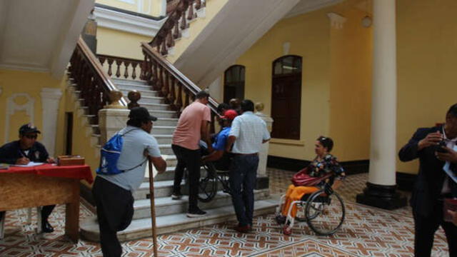 Chiclayo: Municipalidad organiza evento para deportistas discapacitados en un segundo piso 
