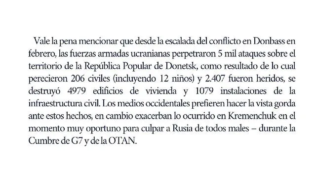 Comunicado de la Embajada de Rusia en Perú (Parte II). Foto: captura Twitter