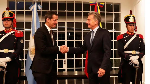 Guaidó en Argentina aseguró que una intervención militar sería "la última opción"
