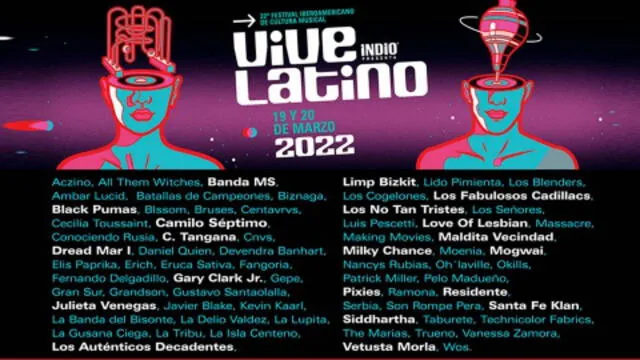 lista viva latino 2022