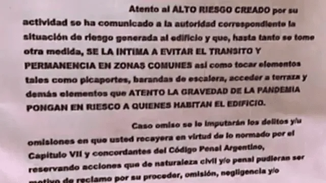 “Vete del edificio”: vecinos discriminan a personal de salud por miedo al contagio en Argentina