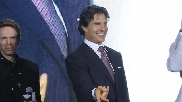 Tom Cruise en Corea del Sur.