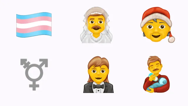Los nuevos emojis de inclusión de género que llegarán a WhatsApp.