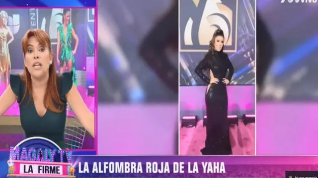 Magaly Medina criticó a Yahaira Plasencia por su ropa en el evento Premio Lo Nuestro