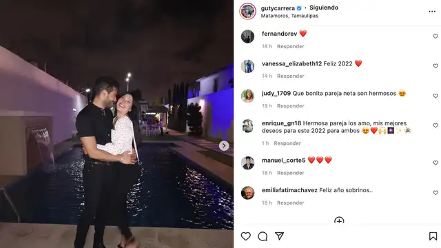El chico reality Guty Carrera le deseo un feliz Año Nuevo a sus miles de seguidores. Foto: captura / Instagram El chico reality Guty Carrera le deseo un feliz Año Nuevo a sus miles de seguidores. Foto: captura / Instagram