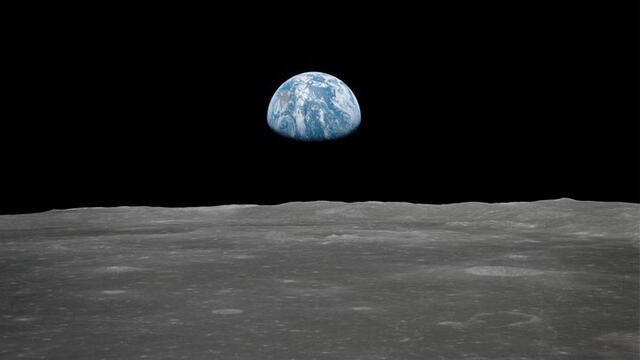 Vista de la Tierra desde la Luna (1969). Foto: NASA.