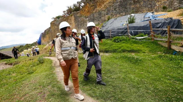 Ministra Betssy Chávez supervisó complejo arqueológico de Kuélap