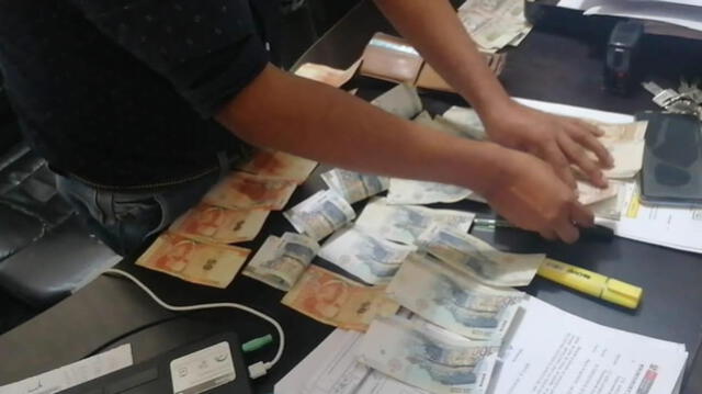 Dinero de coima encontrado a administrador del Hospital de Bagua