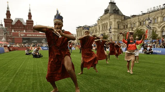 Mundial Rusia 2018: El Inti Raymi y la fiesta de San Juan llegaron a la Plaza Roja [FOTOS]