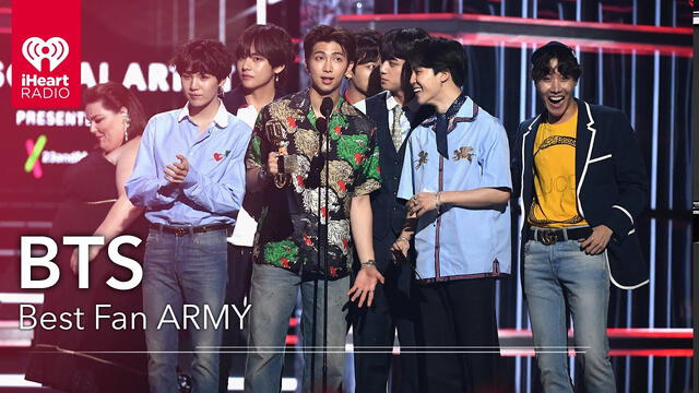 De ganar la votación en este 2020, el ARMY de BTS habrá conseguido el premio iHeartRadio a mejor fandom por tres años consecutivos.
