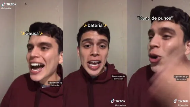 El joven explicando el significado de muchas jergas peruanas. Foto: captura de TikTok