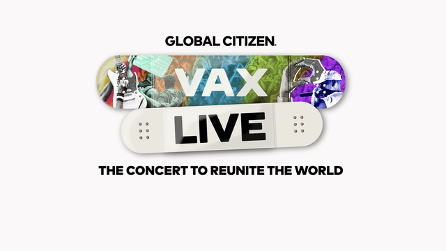 Logo oficial de los Global Citizen VAX Live. Foto: Global Citizen