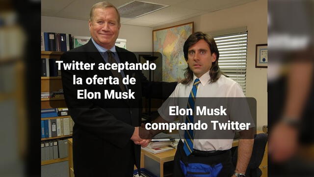 Elon Musk compra Twitter y las redes sociales se llenan de divertidos memes