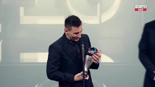 Messi es el ganador del premio The Best. Foto: ESPN