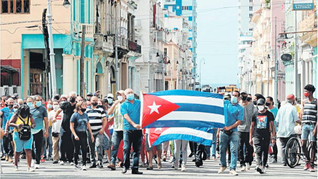  Cuba. El 11 de julio de 2022, la población se levantó contra la represión del Estado cubano. Foto: difusión   