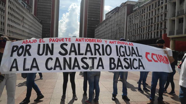 Protestas de los docentes en Venezuela. Foto: Efecto Cocuyo   